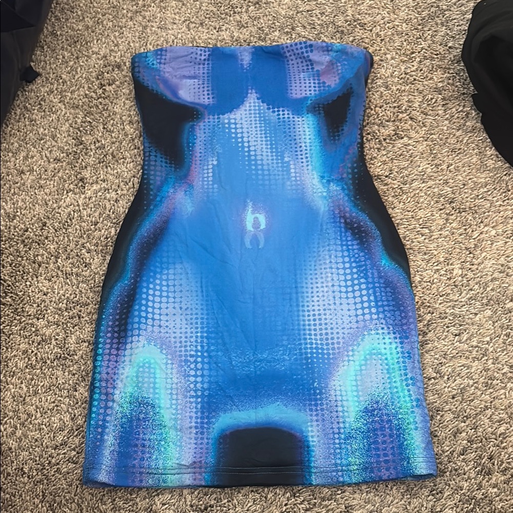 White Fox Strapless Party Dress